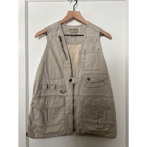 Royal Robbins Vintage 90s Hiking Safari Fishing Tan Vest Men's Size S Small